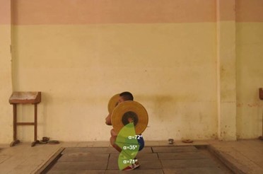 Desliz con apoyo. Angulo de rodilla y
cadera (fig.3)