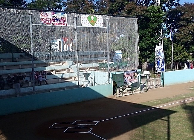 Vista del terreno de beisbol