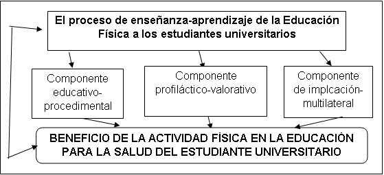 Concepci&oacute;n sist&eacute;mico-estructural de la educaci&oacute;n para la salud mediante la
actividad f&iacute;sica en estudiantes universitarios.