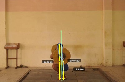 Trayectoria de la barra. Desplazamientos
verticales (fig.5)