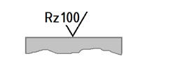 Representación de la rugosidad para el parámetro Rz (altura promedio de las  

 irregularidades).